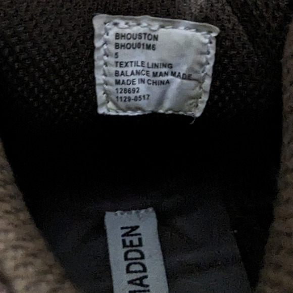 Steve Madden Houston Side Zip Lace Up Boots - Picture 7 of 7